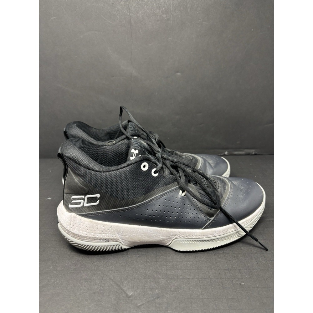 Under Armour UA SC 3ZER0 IV Basketball Sneakers Shoes Black / White Men's 11 - Picture 3 of 10